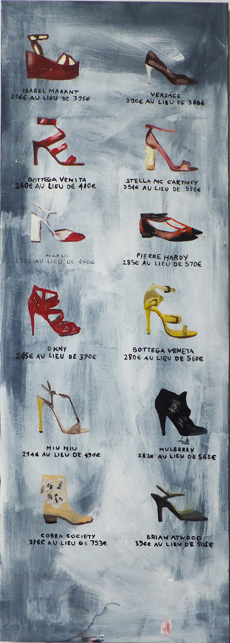 fabienne audeoud shoes performance peinture paintings